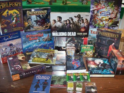 The Walking Dead Board Game (TV),  Penny Arcade Deck Building Game, Niinjanto, Belfort, Pathfinder Starter