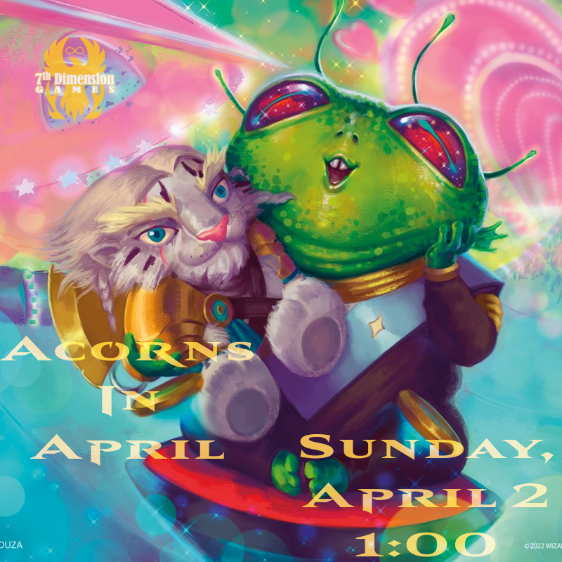 Acorn in April, April 2nd 1:00 PM