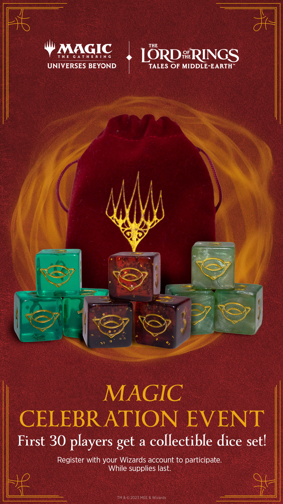 Magic Celebration dice sets