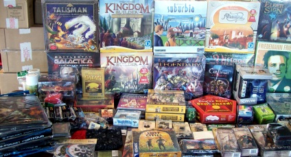 Copycat, Kingdom Builder Nomads expansion, Talisman The City, Rivals of Catan: Age of Enlightenment, Suburbia, Doctor Who Yahtzee
