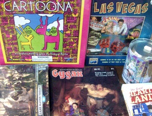 Cartoona, Las Vegas, the Iron Kingdoms GM book, Gygax Magazine, Hearland Hauling Compant and Kanzume Godess